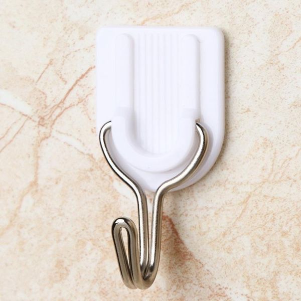 

hooks & rails 12 pcs high strong adhesive hook wall door sticky hanger holder kitchen bathroom accessories load 1.5kg wholesale s0061