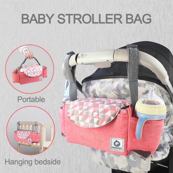 

new baby stroller organizer baby waterproof carriage bottle bag mummy diaper high capacity bag stroller storage bag accessories lj201013