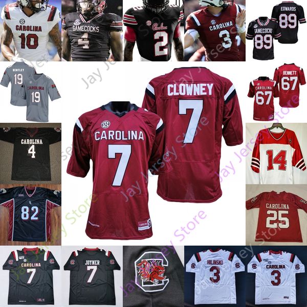 

south carolina gamecock football jersey ncaa college r.j. roderick ernest jones horn brunson samuel roland shaw bentley lattimore davis, Black