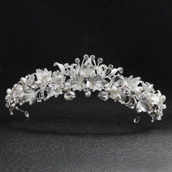 

мода роскошные жемчужины свадьба tiaras женщины выпускной, bridal queen crown challence chorthone аксессуары для волос для женского убора же, Golden;silver