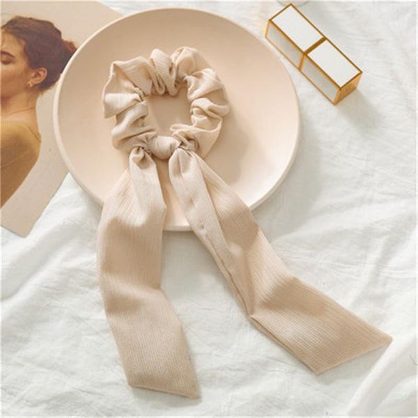 

2020 ленты ленты женские волосы шарф эластичные волосянные волосяные богемия волос резиновые веревки для волосных волос аксессуары для волос, Black