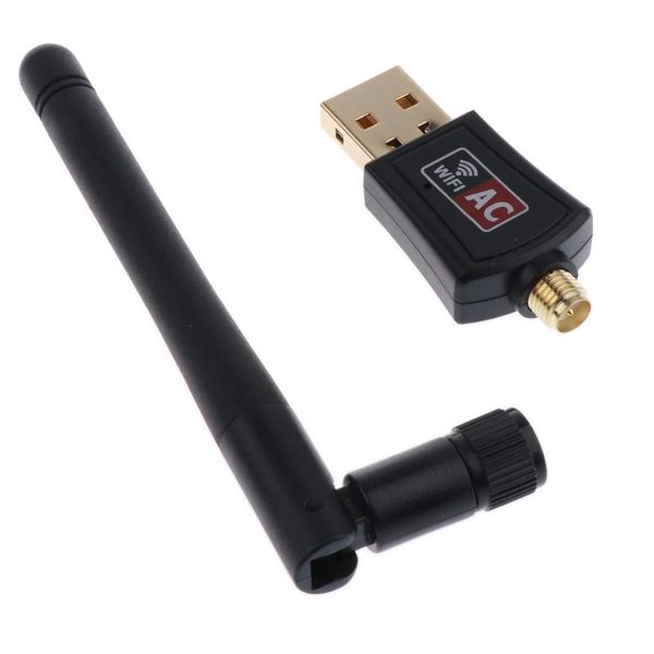 

wifi usb adapter 600mbps wireless network card dual band external antenna