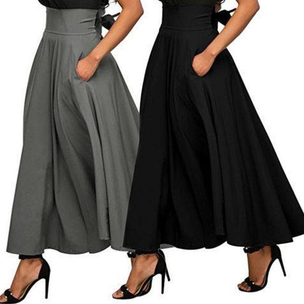 

skirts multi - color big-skirt selling fashion women with versatile, Black