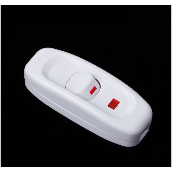 

compact white plastic in line cord light lamp switch 10a 250v with led indicator compact white f wmthhh