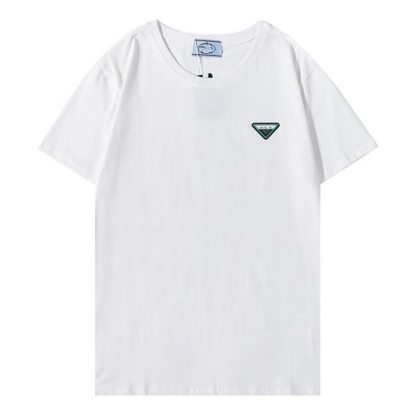 

luxury casual 2021 prad t shirt new men's wear designer short sleeve t-shirt 100% cotton wholesale black and white size s2xl n5qw, White;black