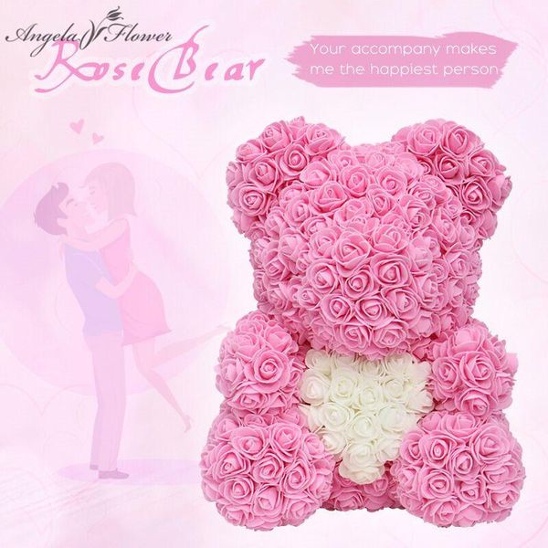 

40cm box wife crafts1 gift girlfriend valentine's home pe party rose bear decor flower diy women teddy wedding artificial day lmgbg