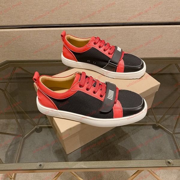 

горячая продажа новая италия multicolor красная подошва кроссовки мужчины женщины классический белый красный обувь повседневная обувь размер, Black;red