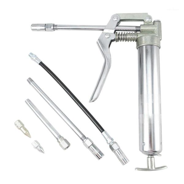 

120cc mini grease gun p-istol grip one handed grease butter machine lube tool for auto repair lubrication vehicle hand tool1