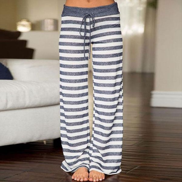 

plus large size palazzo joggers womens pants female sports pants for women trousers wide leg pant with stripes sweatpants baggy, Black;white