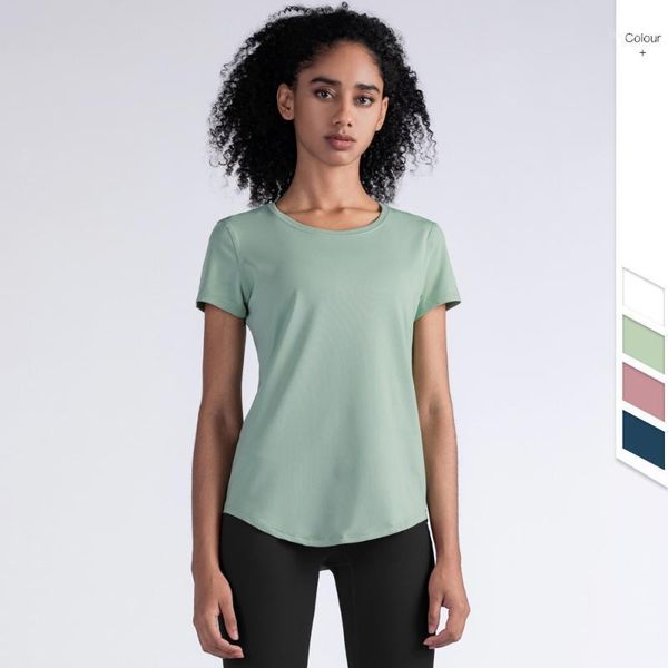 

yoga outfits fashion gym sports t-shirts quick dry short sleeve casual running exercise women fitness shirt workout 1, White;red