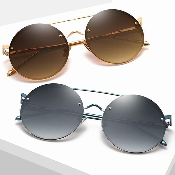 

sunglasses vintage steampunk men goggles round women driving mirror eyewear female glasses uv400, White;black