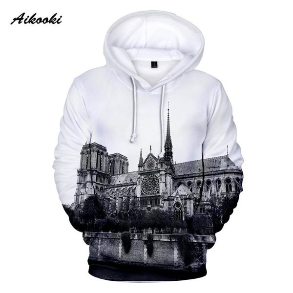 

mens hooded notre dame de paris hoodies men/women famous hoody sweatshirts forever notre dame de paris polluvers all-match, Black