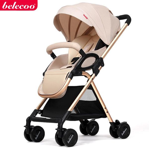 

strollers# baby stroller two-way light easy to carry simple umbrella cart high landscape folding portable trolley