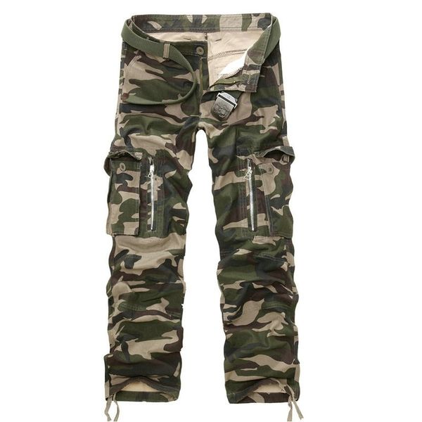 

men's spring army tactical baggy military pants multi-pocket washing loose cargo pants male casual overall pants plus size 40 201110, Black