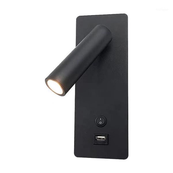 

wall lamp modern simple nordic with usb adjustable angle1