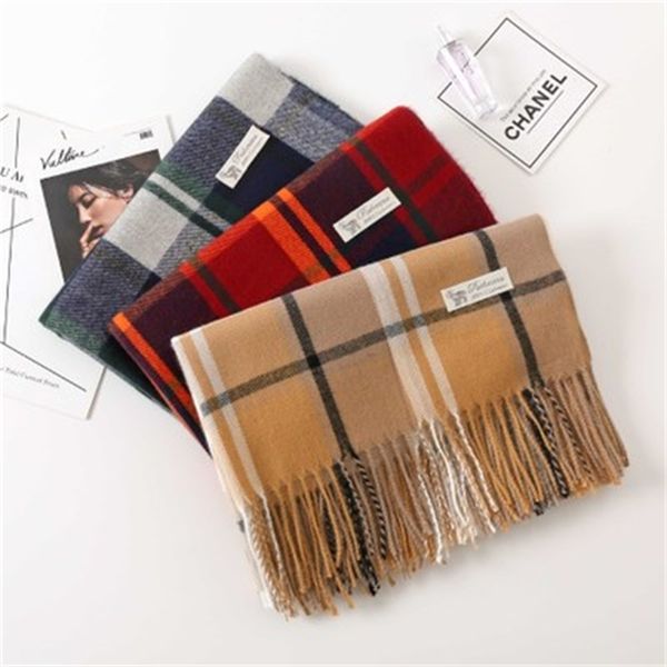 

new fashion british plaid cashmere scarf for lovers, Blue;gray