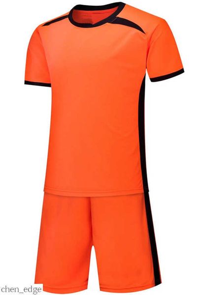 

20 21 orange blank players team customized name number soccer jersey men football shirts shorts uniforms kits, Black
