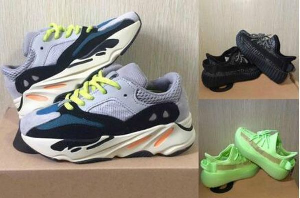 

kids shoes kanye west v2 wave runner 700 girl running shoes 500 baby toddler trainer boy sneakers children athletic shoes black red