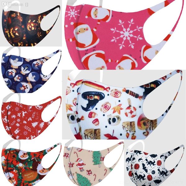 

6kxti mouth snowflake face washablewith deer anti xmas dust masks filters party masks christmas kids cover christmas printed gnlku
