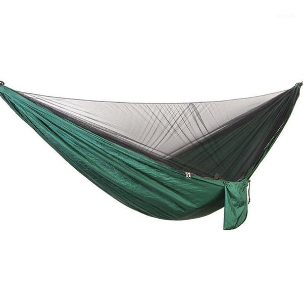 

tents and shelters camping hammock with mosquito bug net tree straps carabiners portable parachute nylon1