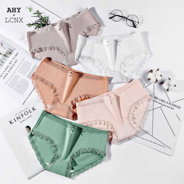 

solid cotton cute lace women's panties underwear bow breathable lingerie girls brief female shorts women clothing, Black;pink