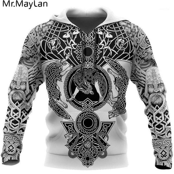 

custom beautiful pattern tattoo 3d printed men hoodies harajuku hooded sweatshirt autumn fashion hoodie drop ship1, Black