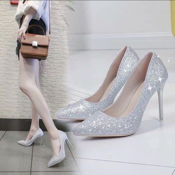 

designer red bottom high heels for women party wedding black nude pink glitter spikes pointed toes pumps dress shoes