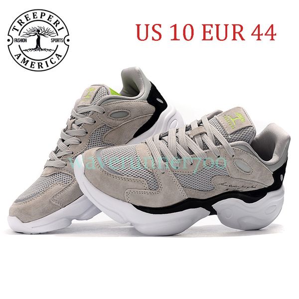 

2021 treeperi fashion chunky 4.0 soft sole running shoes grey metallic silver us 10 eur 44 for men trainers