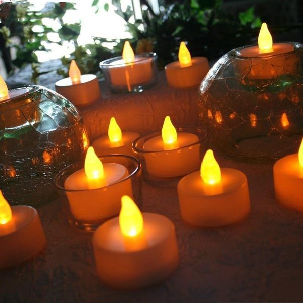 

boxed 12 non-remote new year candles, battery-powered led tea lights, fake led candle lights, easter candles