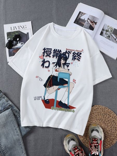 

men japanese letter & figure graphic tee z1xr#, White;black
