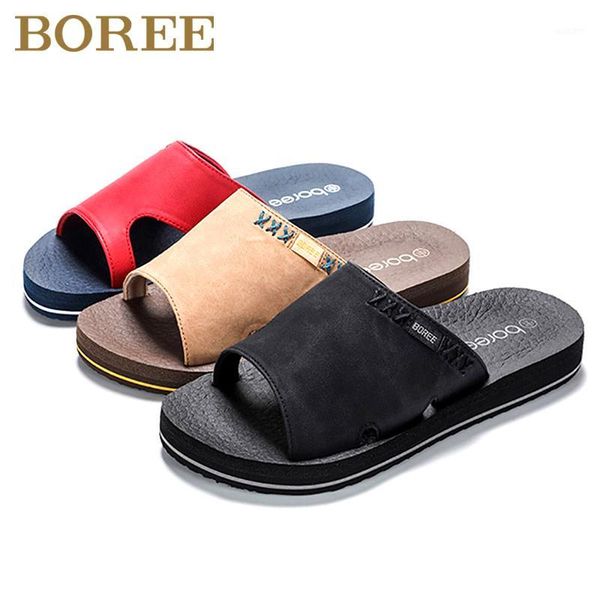

slippers boree casual men shoes cushioning soft couples outdoor indoor beaches non-slip slipper eva female slides1, Black