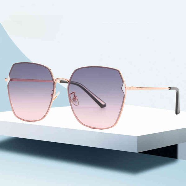 

sunglasses 2022 sunglasses trend glasses rimless women's metal uv400, White;black