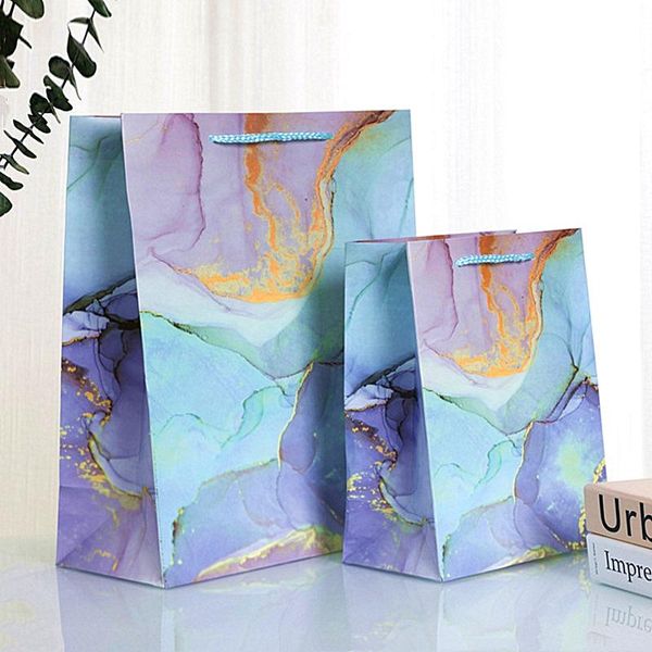 

100 pieces of creative marble european style gift bag wedding gift box for guests to present wedding gifts and candy bags