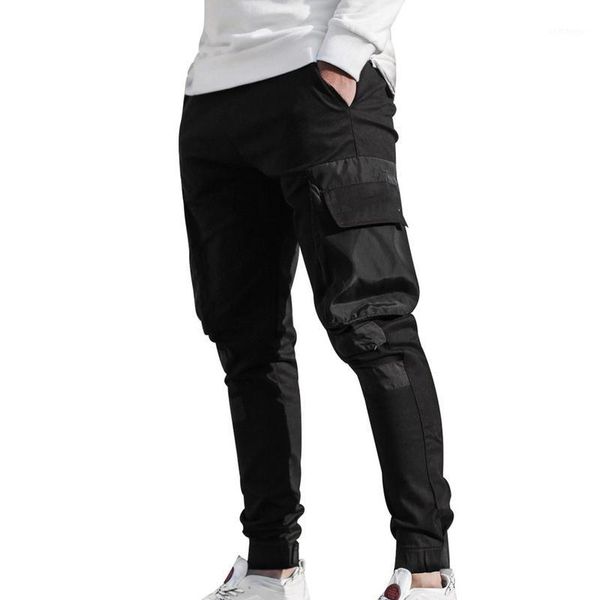 

litthing hip hop casual male track pants harajuku joggers trousers fashion 2020 streetwear men's multi pockets cargo harem pants1, Black