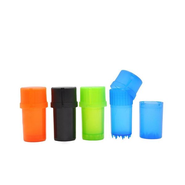 

factory price plastic herb grinder 3 layers hard plastic crusher herbal spice grinders tobacco storage case mini keep jllagq bdesybag