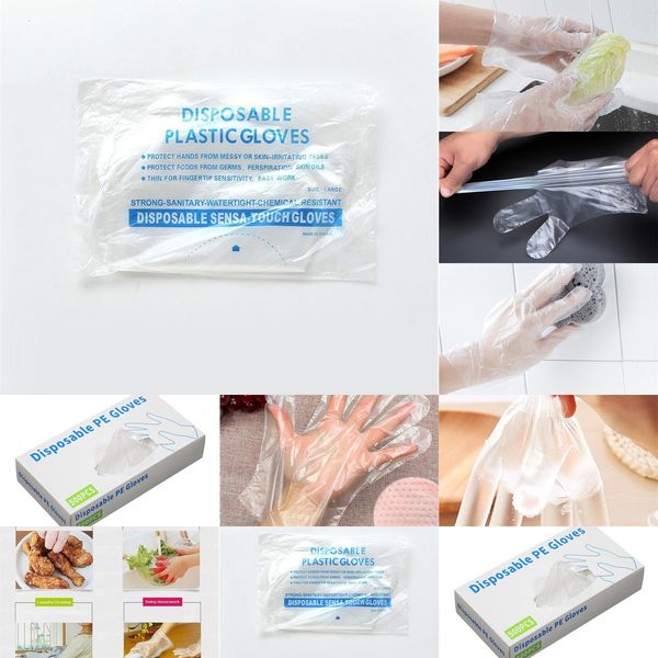 

factoryrjw9factoryeex5 thickened one-off in eco-friendly stock pe disposable gloves for kitchen food/cleaning/cooking/bbq