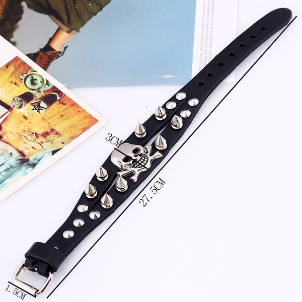 

factoryoin8bracelets wide fashion men's punk vintage taro leather bracelet, Silver