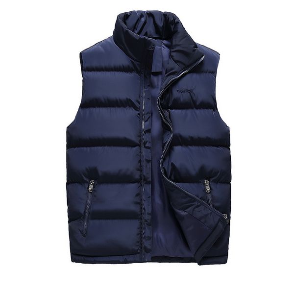 

mantlconx fashion classic sleeveless vest jacket winter thermal vests casual coats male cotton vest men thicken waistcoat m- lj201221, Black;white