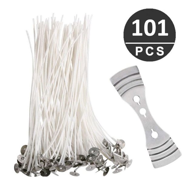 

свет 100 шт. сумка чисто хлопчатобумажные свечи фитильки хлопковая свеча фитиль 10 см предварительно воском для свечи свеча diy d3 wmtlpe