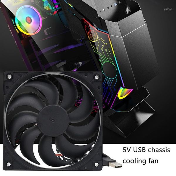 

fans & coolings universal electronic equipment silent pc cooler for router tv box big airflow 5v diy cooling fan 120mm usb power home office