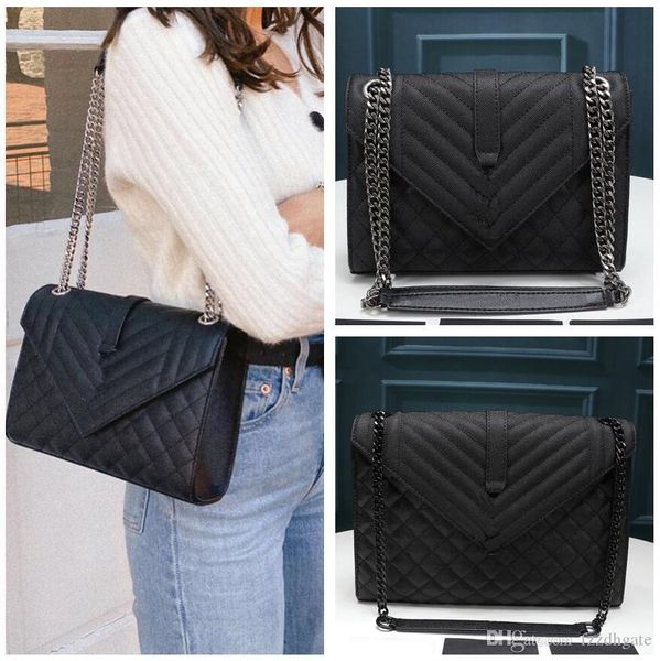 

мода кожаная цепь сумки плеча женские конверты4 ysls messenger tote bags женская подарочная сумка