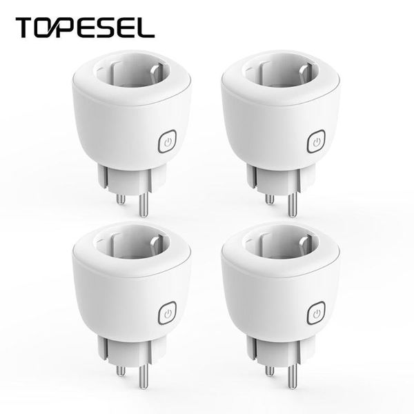 

беспроводной адаптер topsell wifi smart plug eu дистанционного управления голосом power energy monitor выход таймера разъем для alexa google