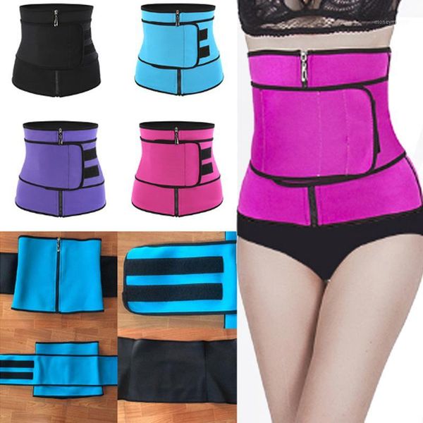 

women's shapers plus size body shaper slimming wrap belt waist trainer cincher corset fitness sweat girdle shapewear women1, Black;white