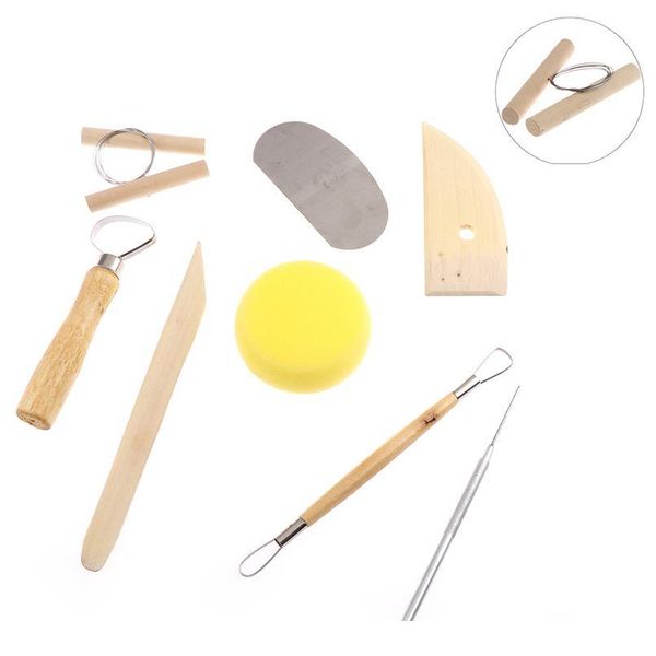 

8pcs/set pottery diy tool clay molding ceramics molding tools artwork kit 8pcs/set jllyfl
