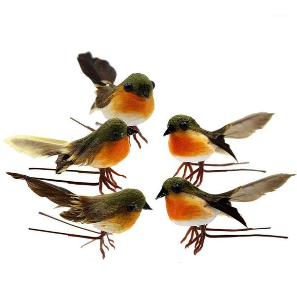 

christmas decorations 10pcs robin bird tree decoration craft cute artificial feather ornament diy home party animal crafts decoration1