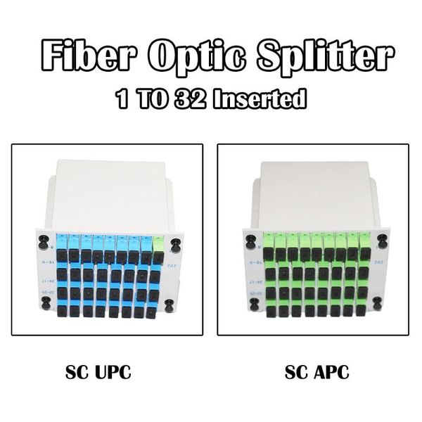 

fiber optic equipment 1 to 32 sc upc/sc apc inserting plc splitter 1x32 single mode for connector,ftth optical pigtail,pigtail