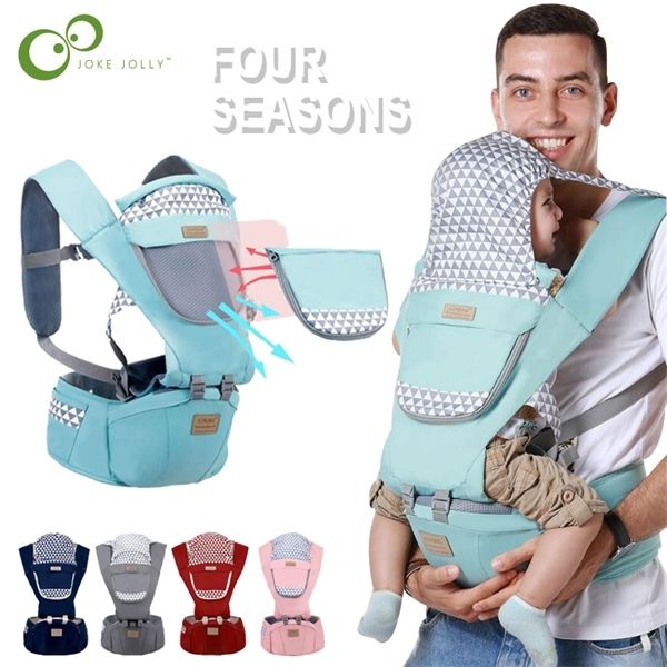 

ergonomic infant kid hipseat sling front facing kangaroo wrap carrier for baby travel 0-36 months gyh q1215