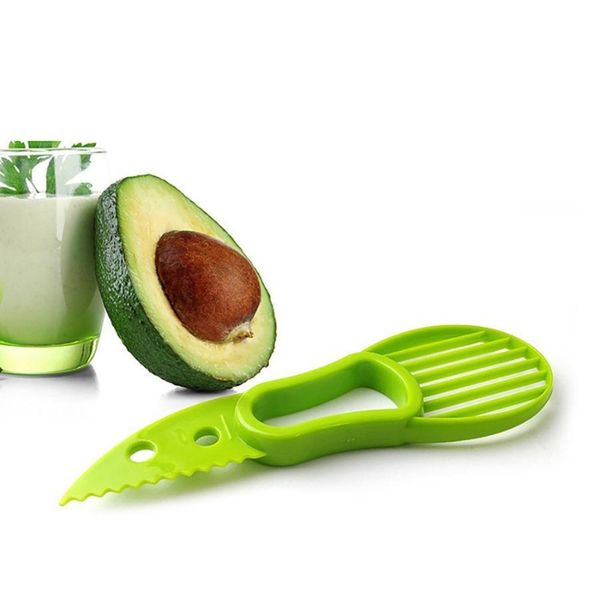 

3-in-1 avocado slicer fruit cutter knife corer pulp separator shea butter knife kitchen helper accessories gadgets cooking tools