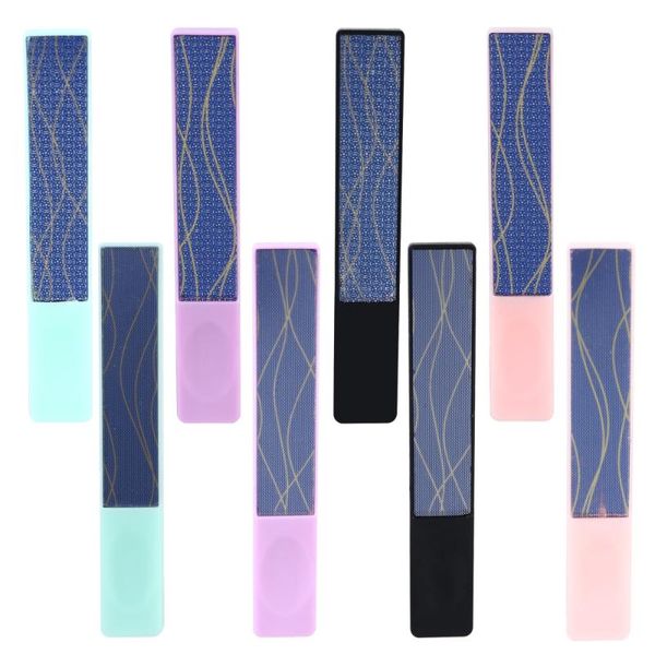 

8pcs nail files nice fine safe manicure tool polish strip stick gift