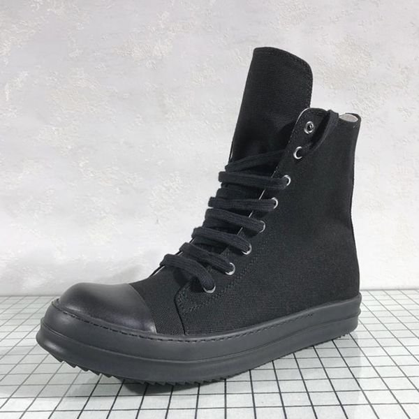 

2021 spring canvas boots female black white platform boots comfortable women's ankle boots 9#20/20d50